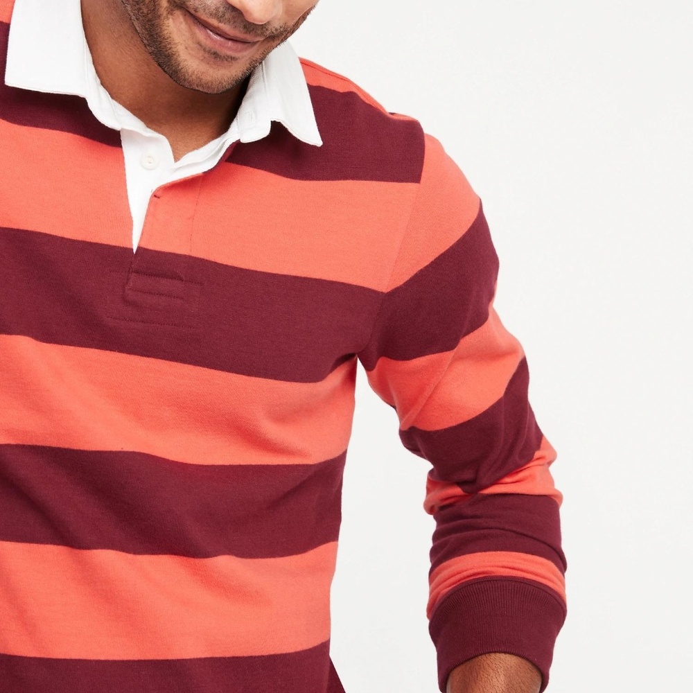 Old Navy Bold-Stripe Thick-Knit Jersey Rugby Men's - Picture 3 of 3